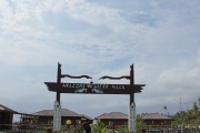 Entrance arch to the Water Villas.