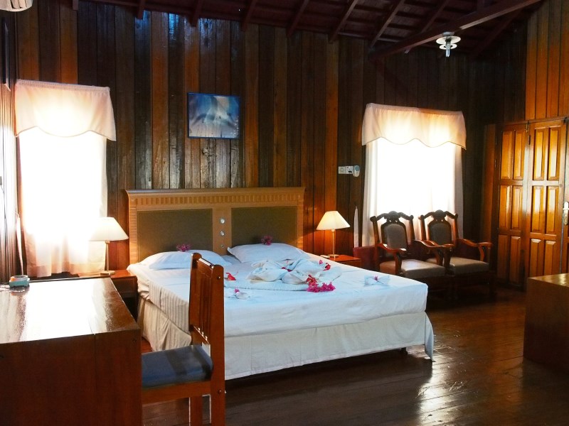 Beach Chalet interior.