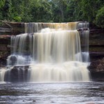 Maliau Waterfall in the lost world of Borneo