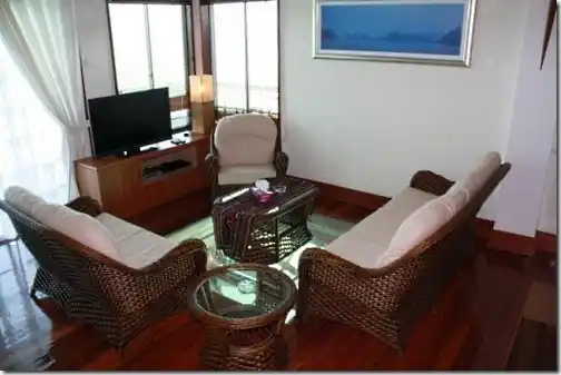 Borneo Villa Suite living room.