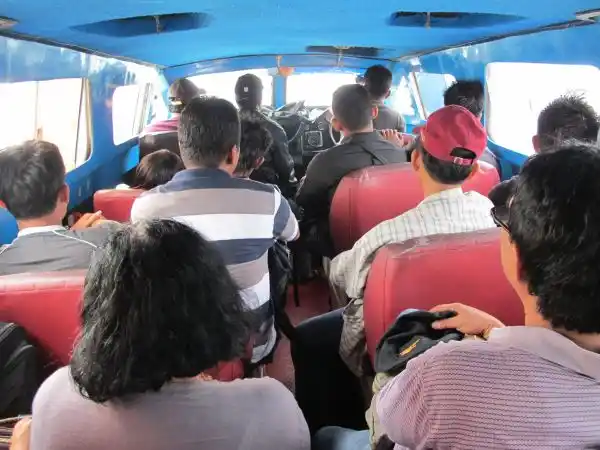 Another packed ferry, Nunukan to Tarakan.