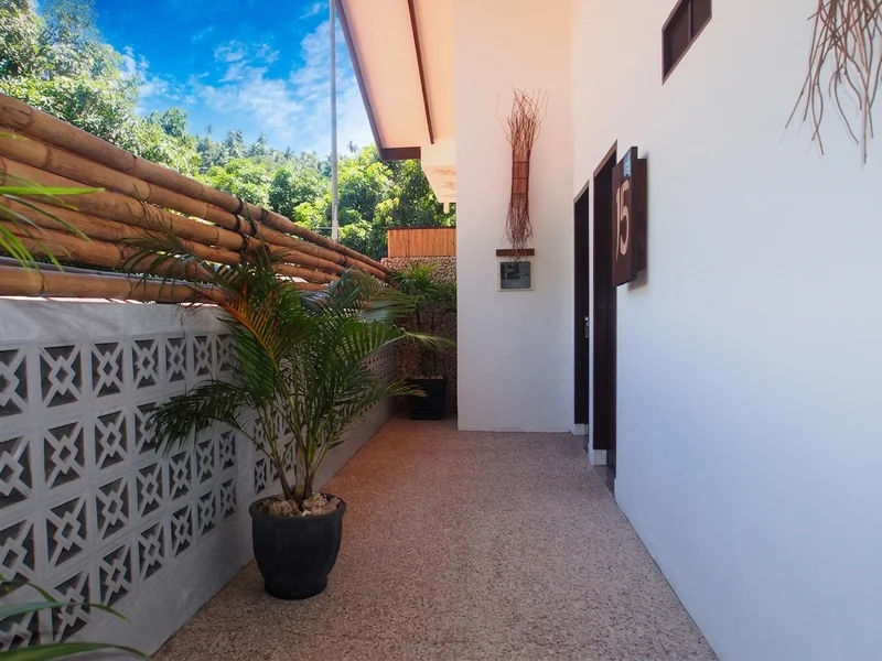 The exclusive Junior Suite exterior, offering the best views of the Lembeh Strait.