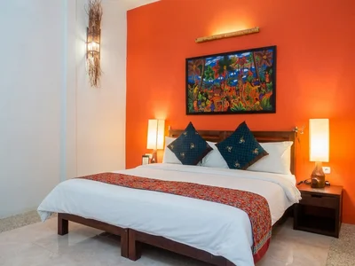 Expansive Super Deluxe interior with space for an additional bed, ideal for families.