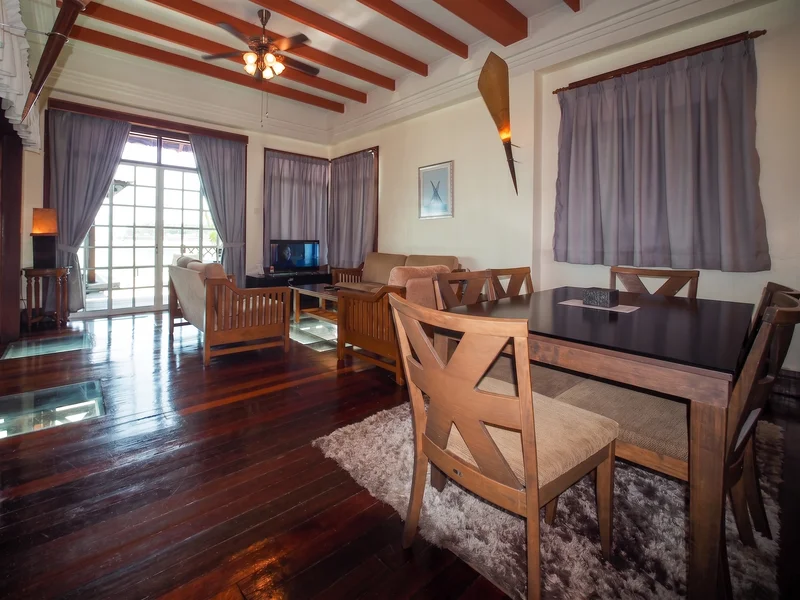 Elegant separate living area for ultimate privacy and comfort.