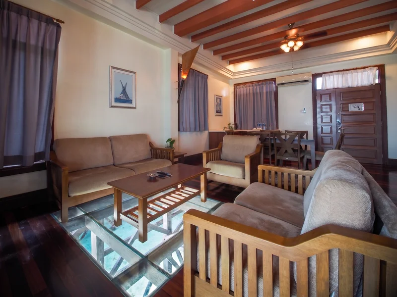 Understated luxury and spacious design in the Borneo Villa Suite.