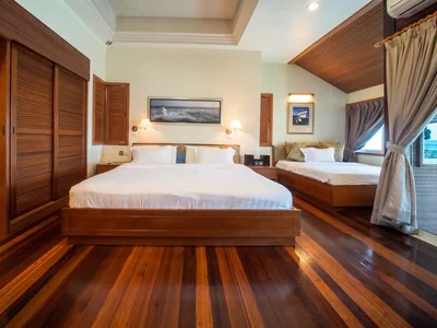 Opulent master suite in the ultimate Royale Villa residence.