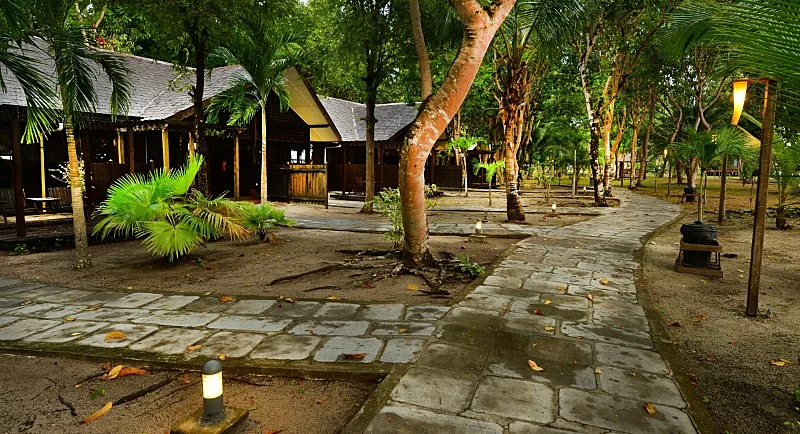 Exterior view of the Garden View Deluxe (East) room.