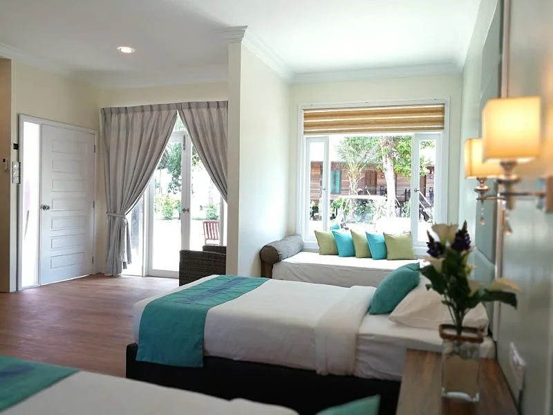 High ceilings and airy feel of the Premium category rooms.