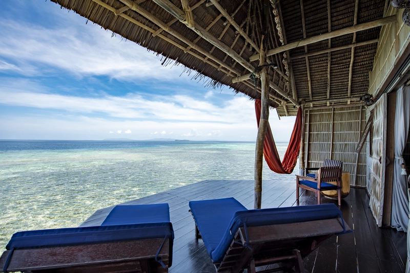 Relaxing private balcony, ideal for enjoying stunning sunsets.