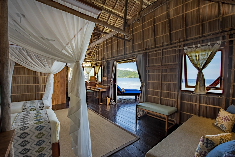 Comfortable queen-sized bed in the traditionally designed Superior room.