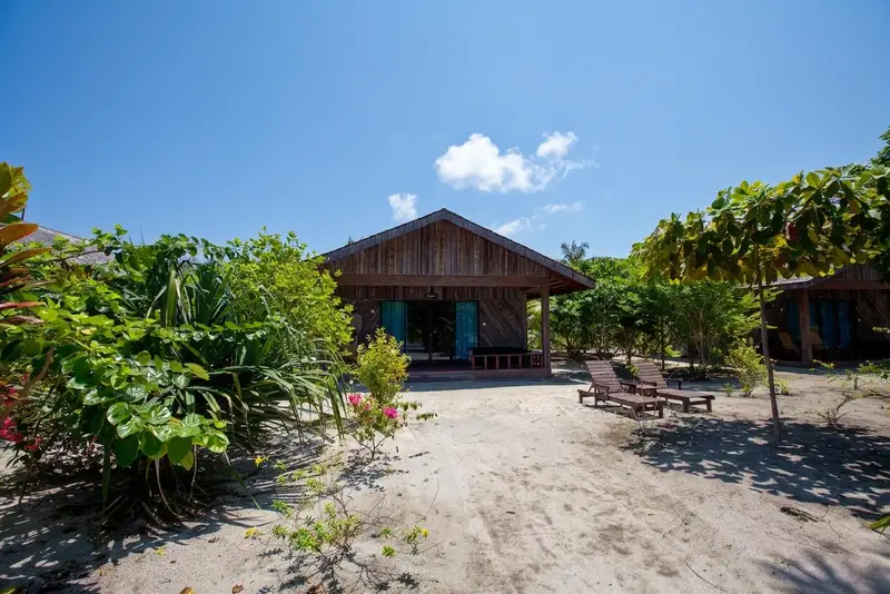 Secluded Garden Villa just steps away from the turquoise waters.