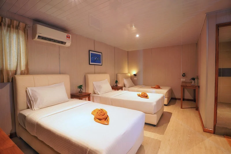 Premium master bedroom area in the largest room category.