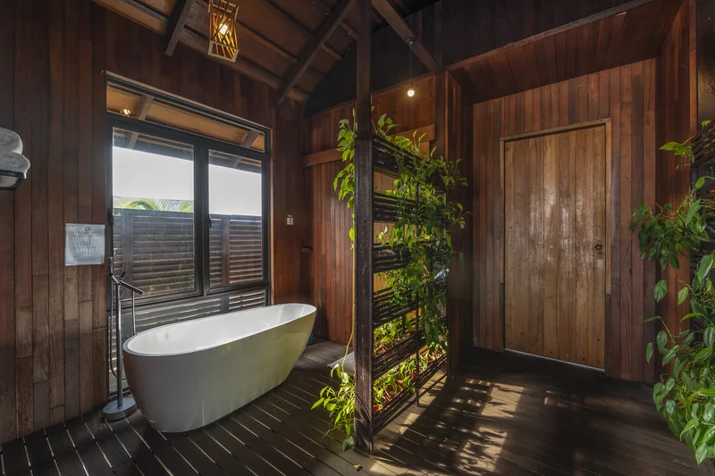 Clean and modern en-suite bathroom with a walk-in shower.