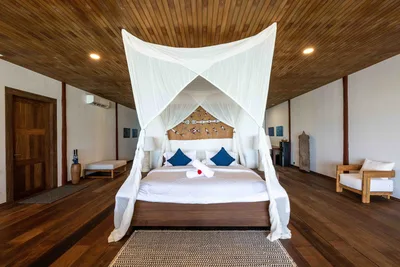 Luxurious and expansive interior of the Kebar Bungalow.