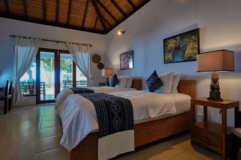 Well-appointed living space in a premium Seafront Villa, offering comfort between world-class macro dives.