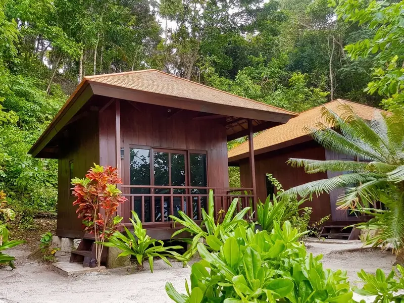 Traditionally styled bungalow located directly on the white-sand beach.