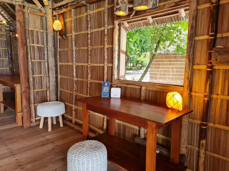 Large private deck area, perfect for contemplation and watching the reefs.